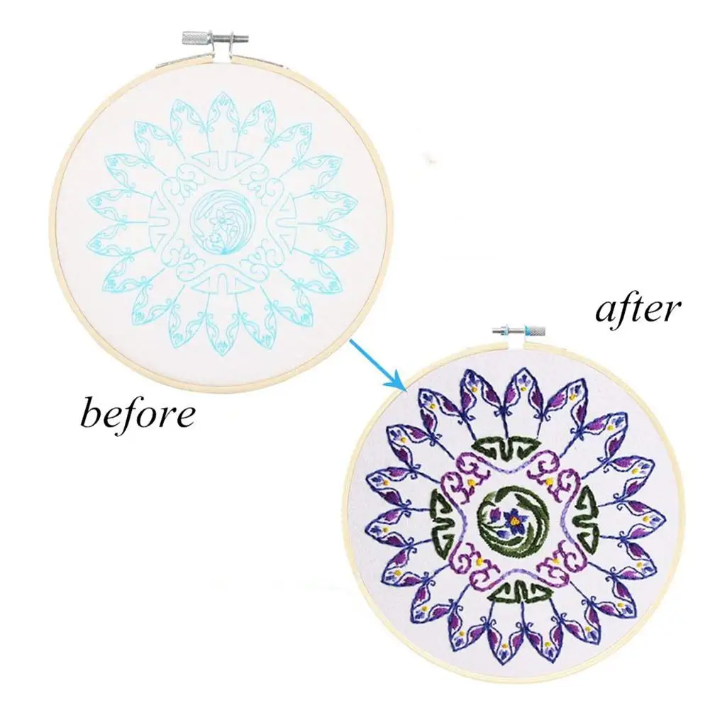 Вышитая доска из ткани с принтом сделай сам вышитая игла высокое разрешение