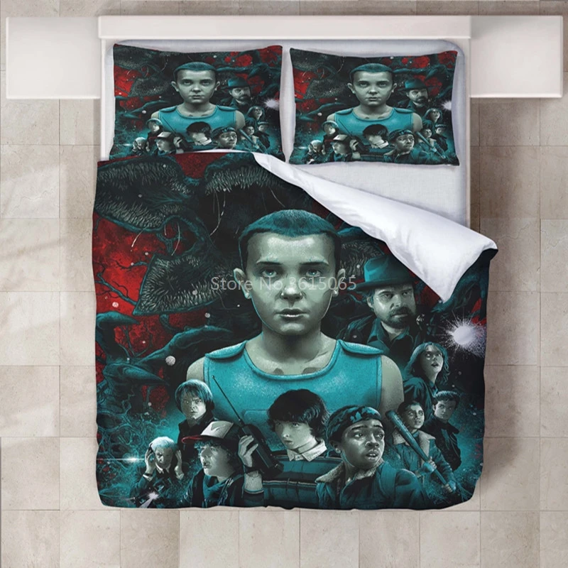 Горячая Распродажа очень странные дела 3d мультфильм Постельное белье печатных