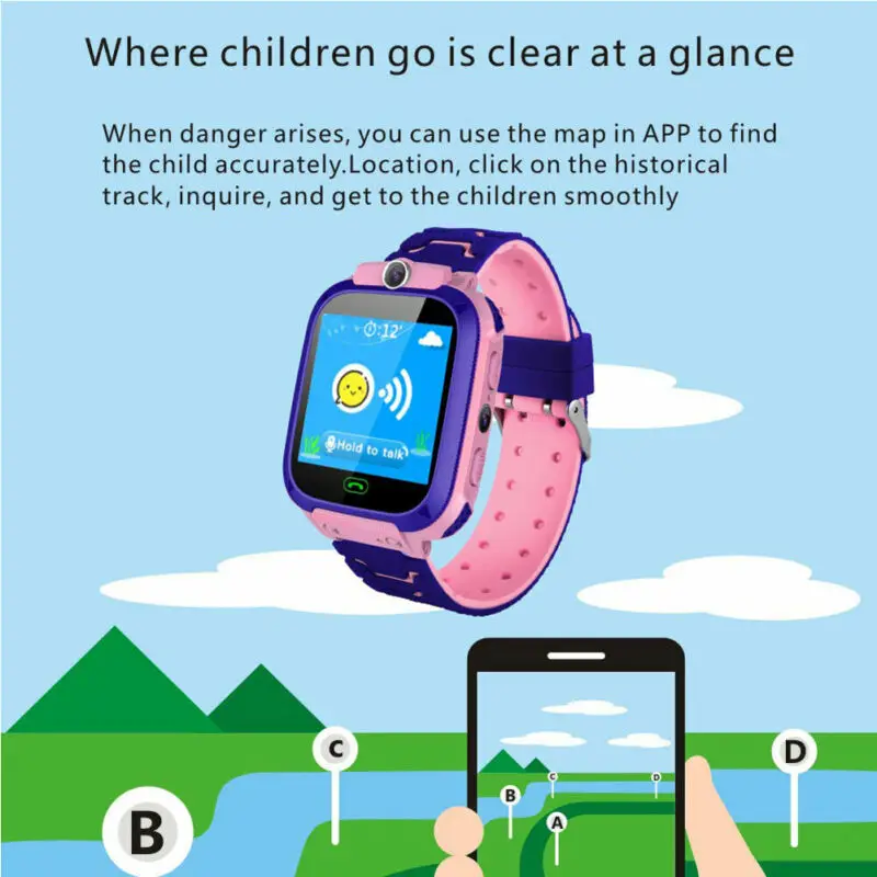 Новинка 2019 года Детские Смарт-часы с защитой от потери lbs-трекер для мальчиков и