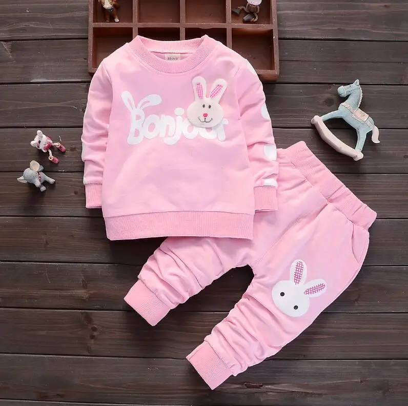 Комплект одежды для девочек BibiCola весенний спортивный комплект из двух предметов: