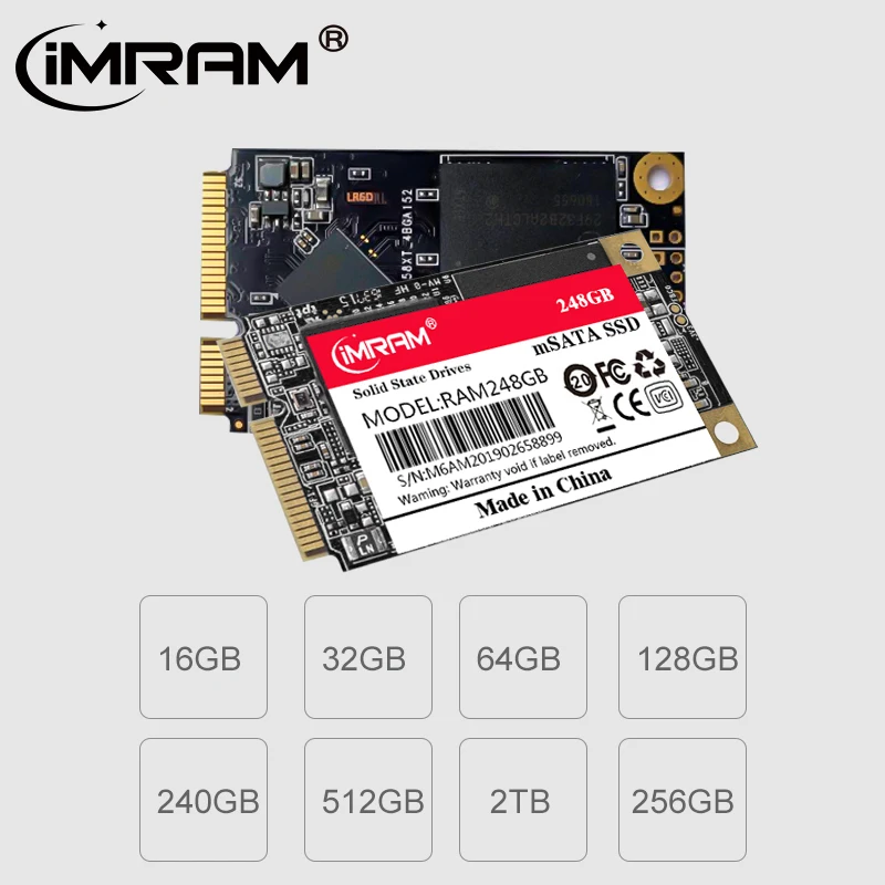 IMRAM mSATA SSD 32 Гб 64 ГБ 120 240 128 256 480 512 мини SATA Внутренний твердотельный жесткий диск для