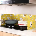 Складная Алюминиевая заслонка для плиты, защитный кухонный экран от разбрызгивания масла при жарке, аксессуары для дома