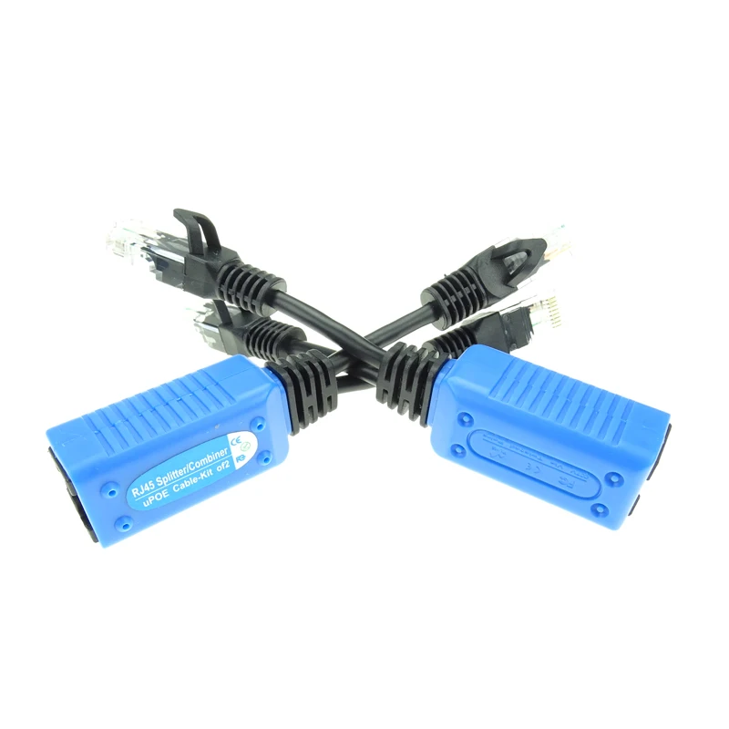 ESCAM 1 пара RJ45 Сплиттер-Сумматор uPOE кабель две камеры POE использовать один сетевой