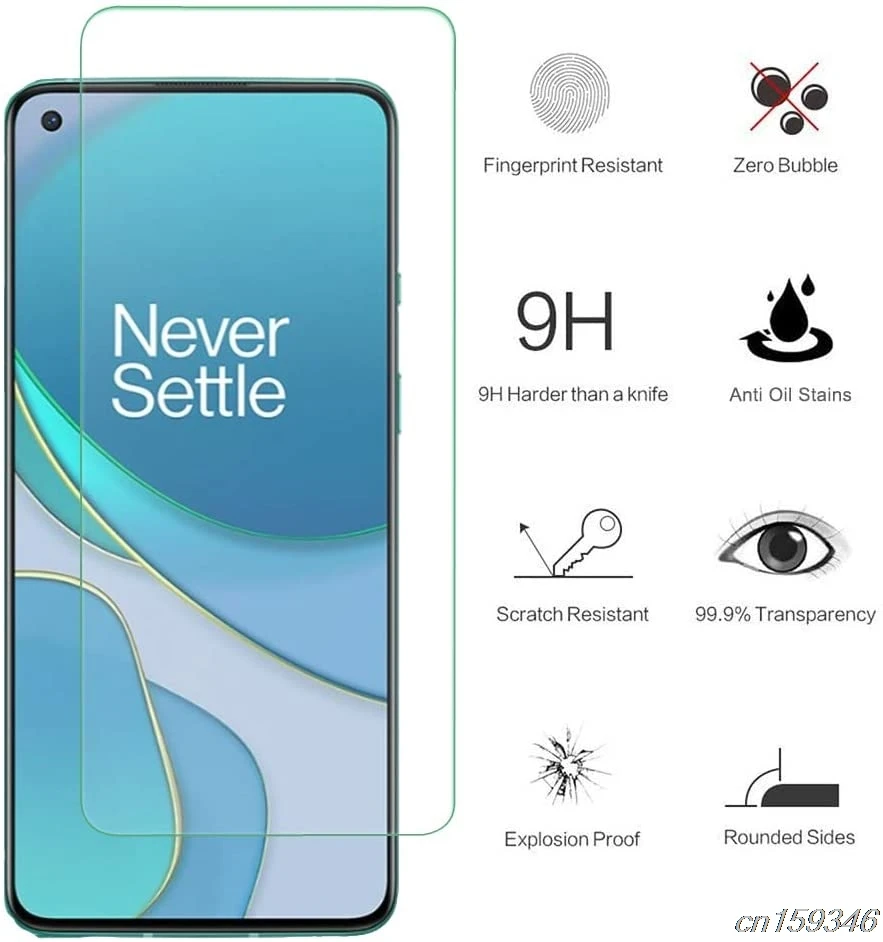 Tempered Glass For OnePlus 8T Screen Protector Camera Lens Film One Plus 6.55 inch | Мобильные телефоны и аксессуары