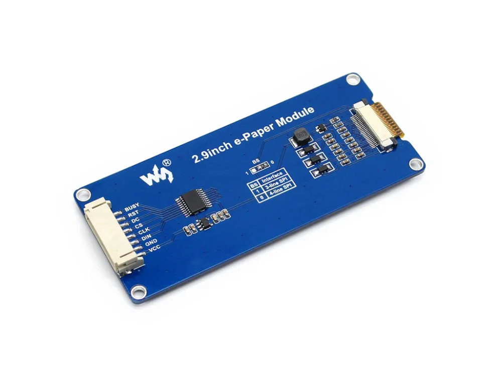 

5pcs/lot 2.9inch E-Ink display ,2.9'' e-paper,296x128,Two Display color: black,white, SPI interface,supports partial refresh.