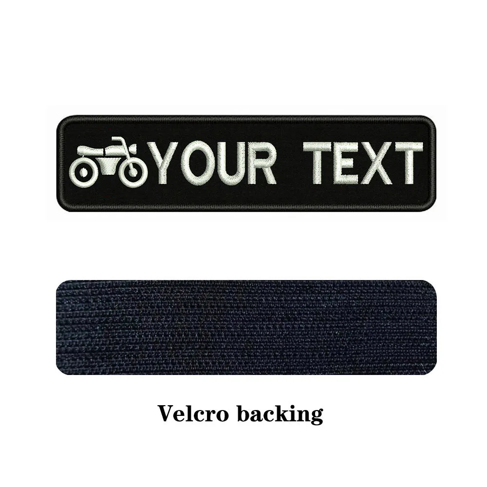 Логотип мотоцикла 10 х2 5 см вышивка индивидуальное название значок в строчку