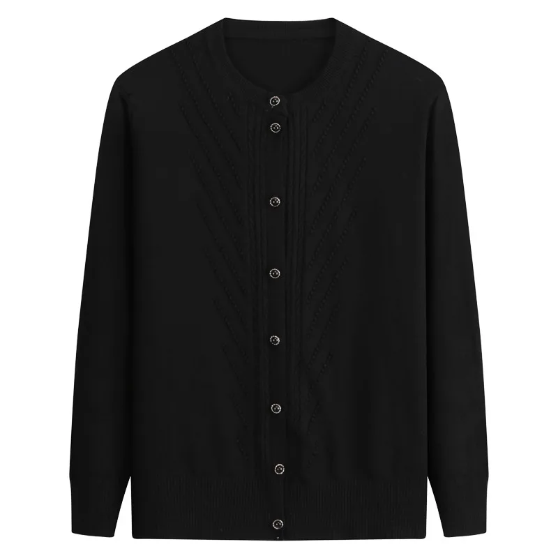 Кардиган женский трикотажный короткий для женщин среднего возраста весна 2021 4XL