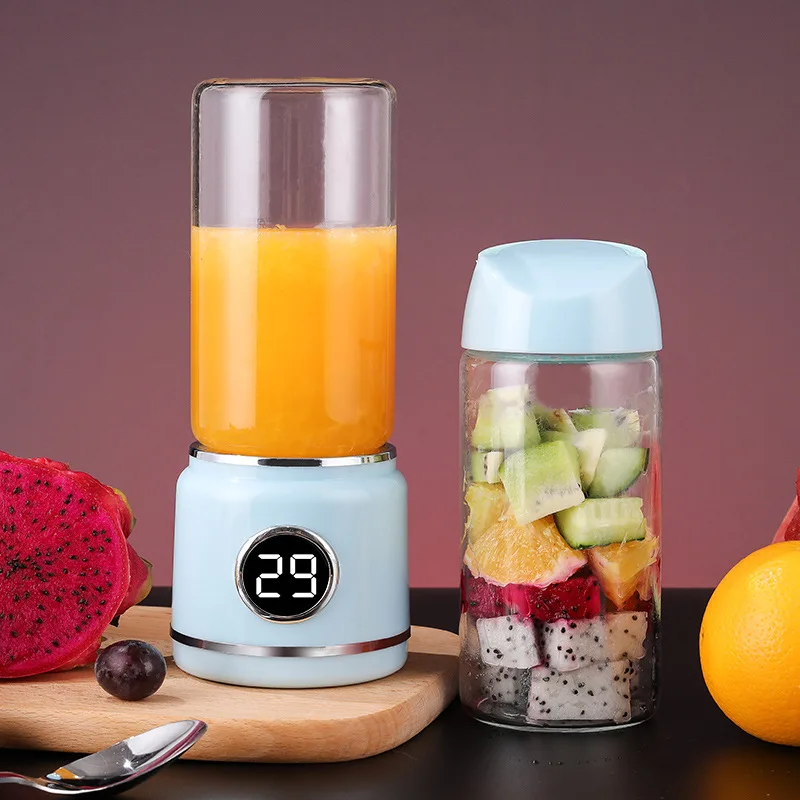 

420ML Portable Blenders 304 Stainless Steel Six Leaf Blade 16000 Revolutions Per Minute USB Electric Blenders Kitchen Appliances