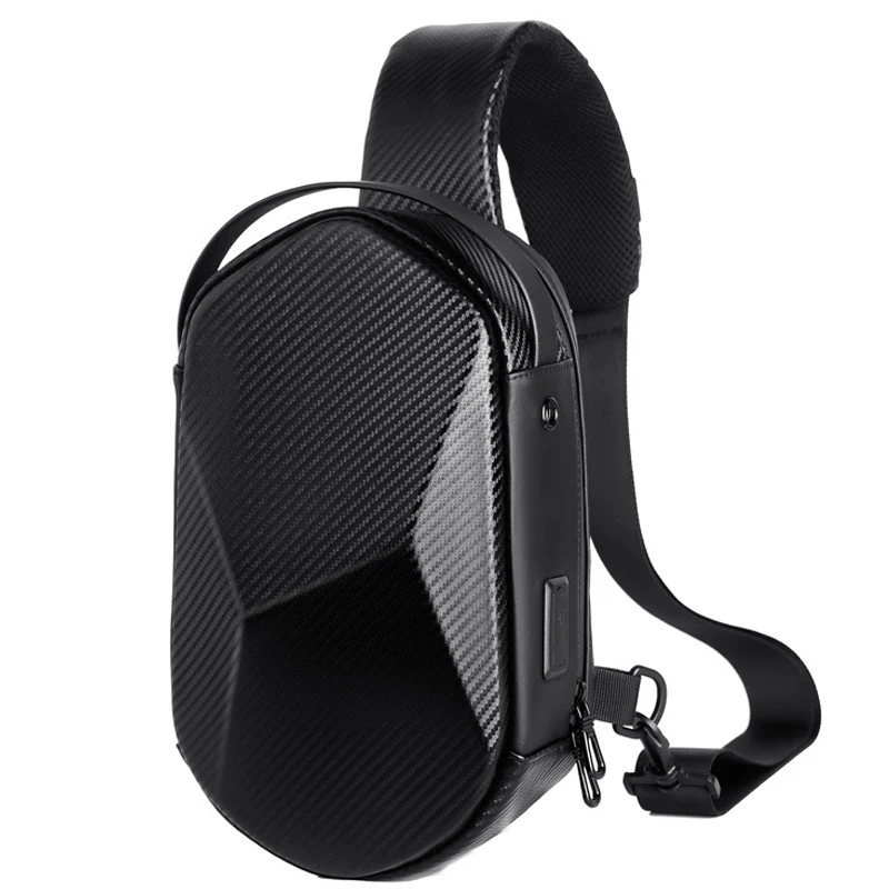 

SUUTOOP Men's Fashion Multifunction USB Crossbody Bag Shoulder Bag Man Waterproof Travel Sling Messenger Pack Chest Bag for Male