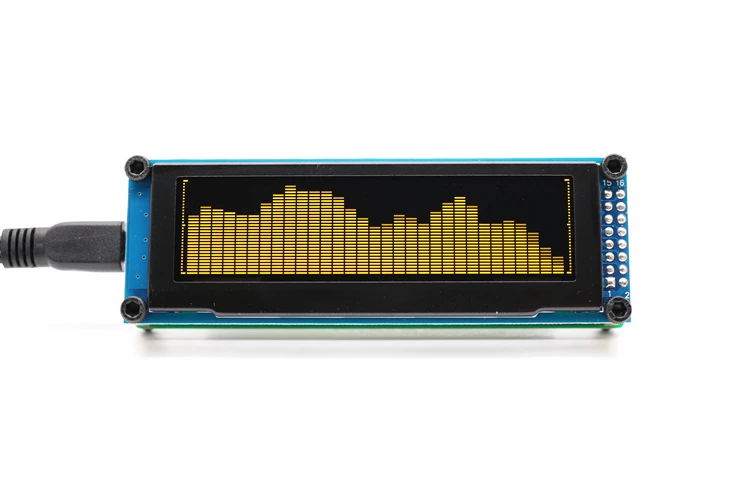 LINK1 OLED Музыка Аудио спектр индикаторный Усилитель СКОРОСТЬ Регулируемый режим АРУ 15 уровень