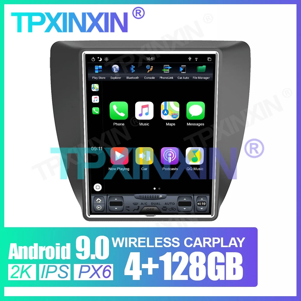 

Android9 128G Tesla Style For Volkswagen VW Sagitar 2012-2018 Carplay Radio Car GPS Navigation Multimedia Player Stereo Headunit