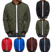 2021 mens autumn jacket coat wind breaker casual plaid men parka solid color outerwear winter jacket overcoat men new