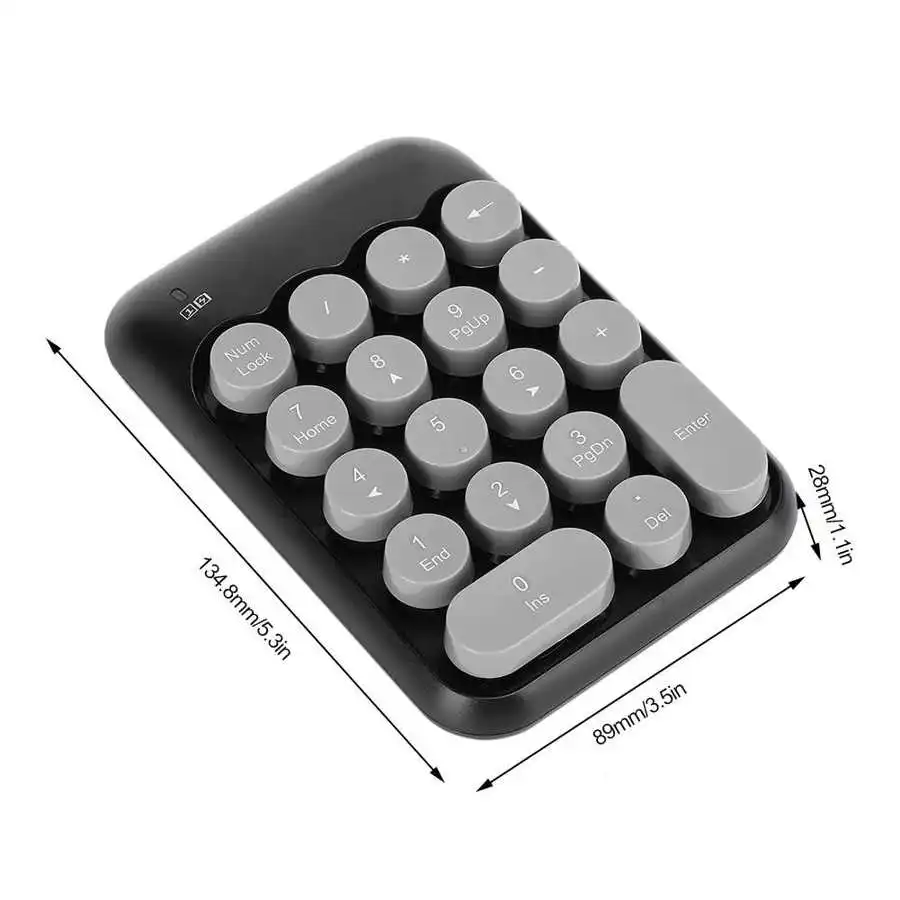 2 4G Беспроводная цифровая клавиатура портативная мини-клавиатура с 18 клавишами