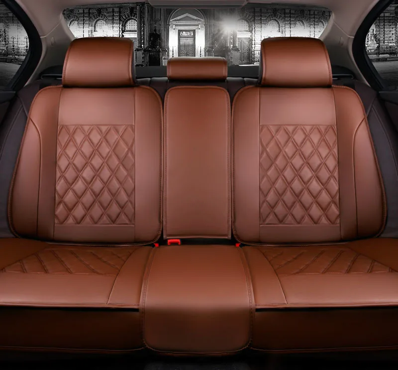 Кожаный чехол на автомобильное сиденье для honda crv mazda 6 vw passat geely emgrand ec7 suzuki swift ssangyong