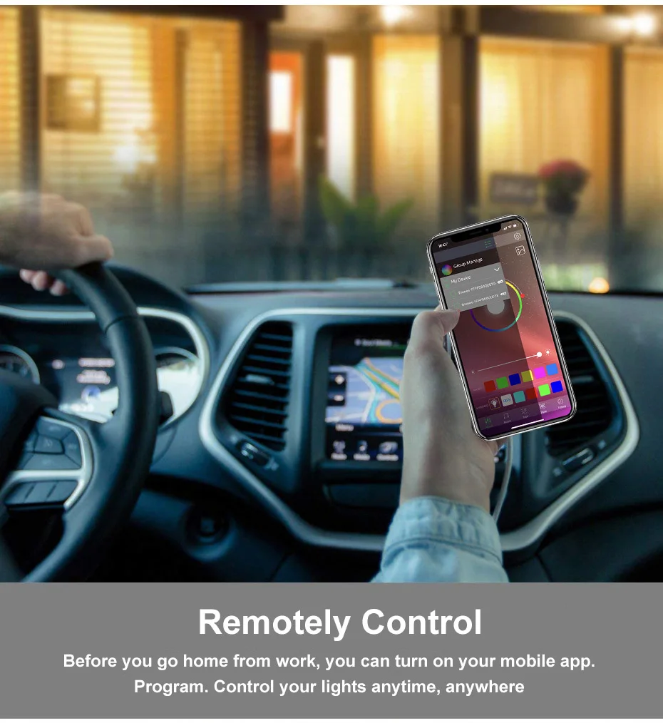 Беспроводной Bluetooth Цвет меняющийся светодиодный светильник лампы AC85 265V E27