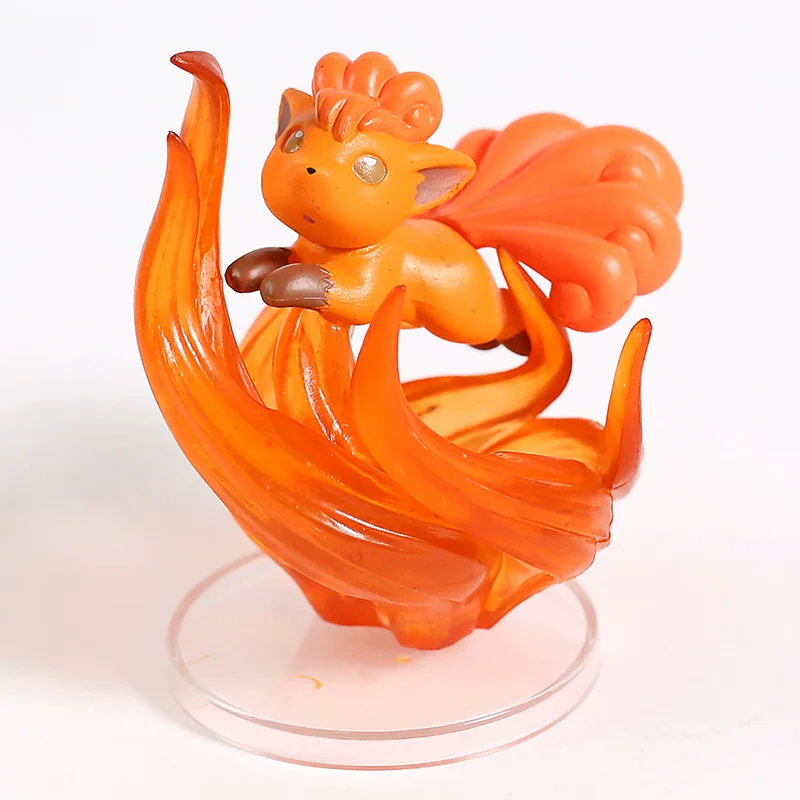 Анимированный Монстр Flareon Jolteon Umbreon Espeon Jigglypuff eeevee Vulpix Cubone Litten Absol Rowlet Фигурки игрушки 6 шт./компл
