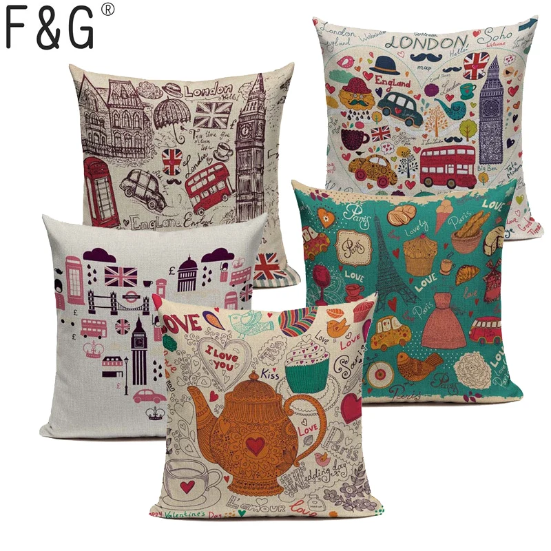 Новинка в британском лондонском стиле и Frence дома декоративная подушка для дивана