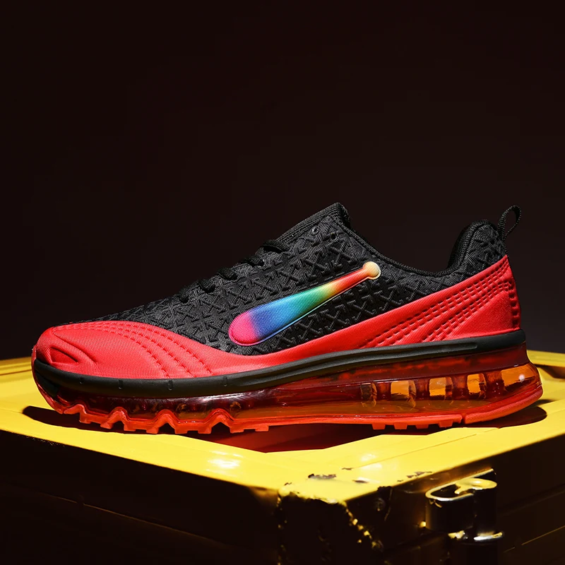 

2020 Full palm cushion shoes Spring Autumn High Elasticity Men Chunky Sneakers Fashion Breathable Men's Casual Shoes Size 39~45