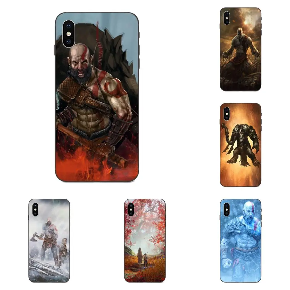 Для Apple iPhone 4 4S 5 5S SE 6 6S 7 8 Plus X XS Max XR TPU Художественный Онлайн чехол God Of War|Бамперы| |
