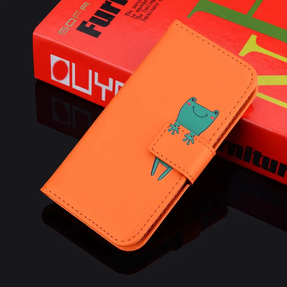 

Leather Phone Wallet Case For apple iPhone 13 12 Mini SE 2020 X XR XS 11 Pro Max 6 7 8 Plus 5 Cover Cute Animals Panda Frog E22G