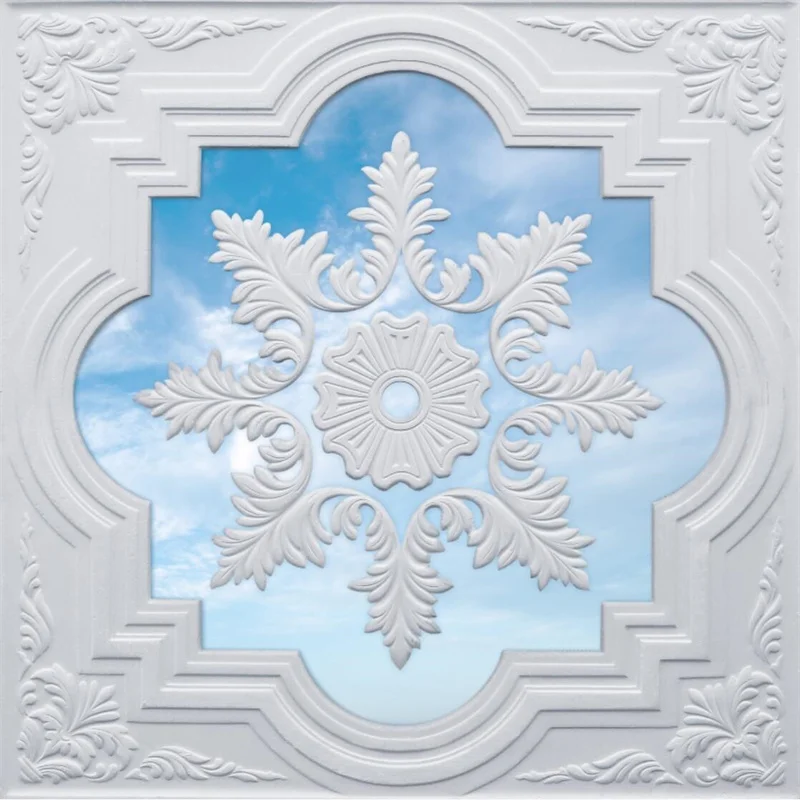 Европейский заказ 3D обои для потолка штукатурка имитация Зенит Современная