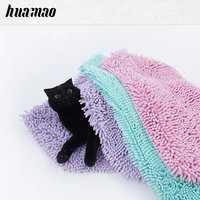 pet absorbent towel towel cat dog bath artifact chenille cat towel supplies pet supplies