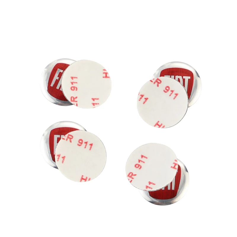 5 шт. 14 мм автомобильные наклейки с логотипом дистанционного ключа для FIAT 500 Grande