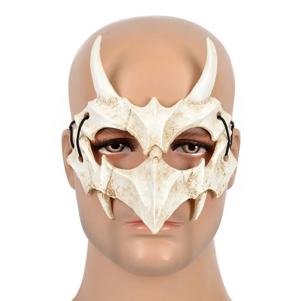 Японский Дракон Бог Маска Косплей Животное тенгу якша Тигр ПУ ужас половина лица