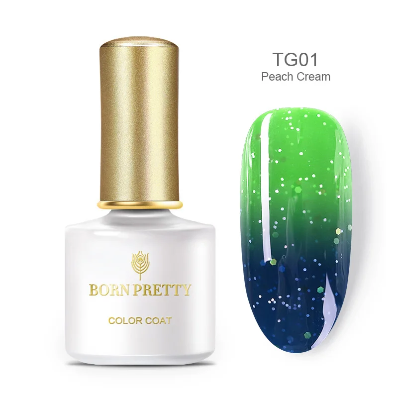 BP-TG01 BORN PRETTY термический гель лак для ногтей Температура Изменение цвета УФ гель Отмачивание гель лак для ногтей 6 мл 40 цветов нужно УФ лампа лечение - Цвет: BP-TG01