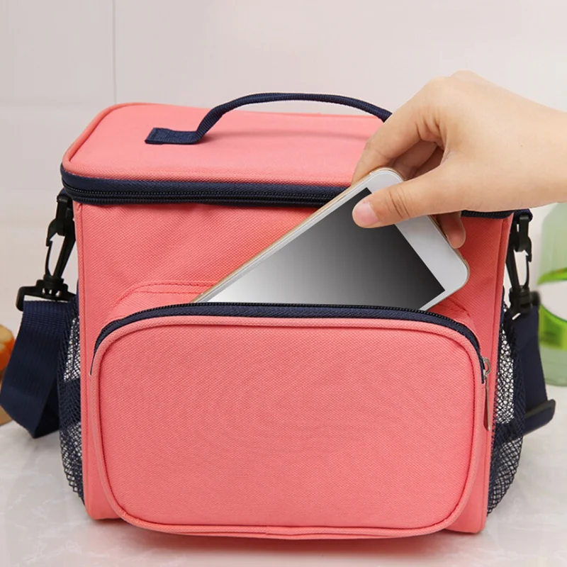 

New Home Storage Bags Oxford Cloth Heat-resistant Shoulder Bag Insulation Bags Home Storage Bags Black A