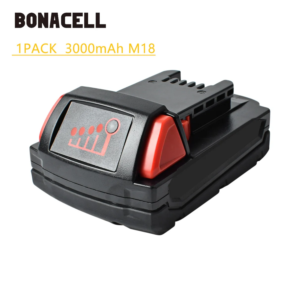 1PACK 3.0Ah Bonacell 18V 9000 мА/ч, M18 XC литий-ионная Батарея для Милуоки 48-11-1815 M18B2 M18B4 M18BX L30 - Цвет: 1PACK 3.0Ah