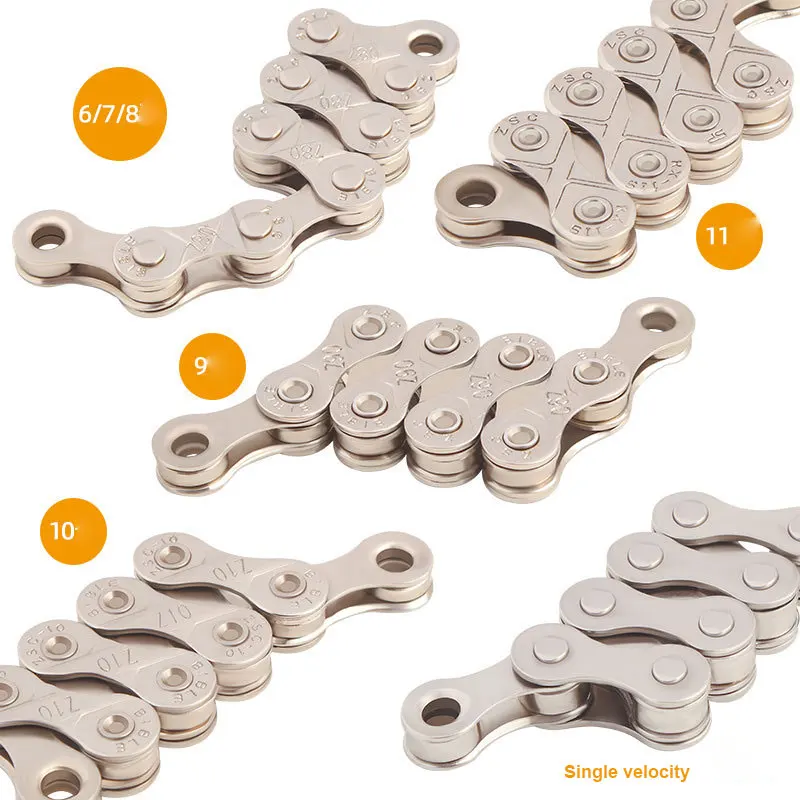 

Bicycle Chains Toopre Road Mountain Bike Part Bicycle Chain Single 67891011 Speed MTB Bike Chains Silver Cycling Bicycle Parts