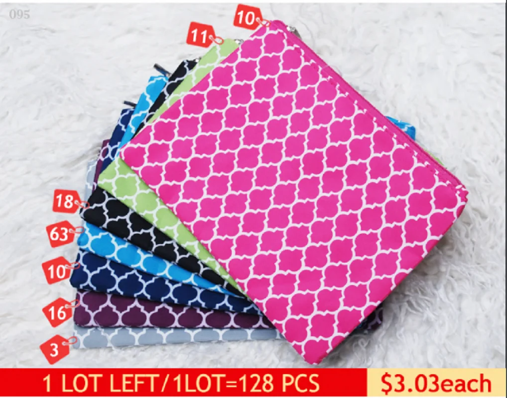 

Special Selected Offer with Free Fedex Shipping Quatrefoil Pencil Case Carry Stationary Make UP Bags DOM-114876