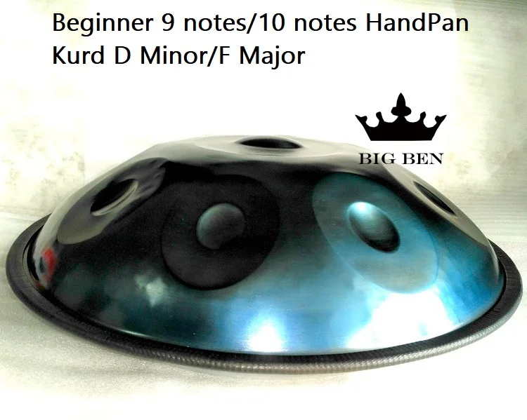 Ручной работы производительность барабана HandPan ручной работы HANDPAN барабан 10 тон handpan музыкальный инструмент 9 тонов пользовательский барабан тональности