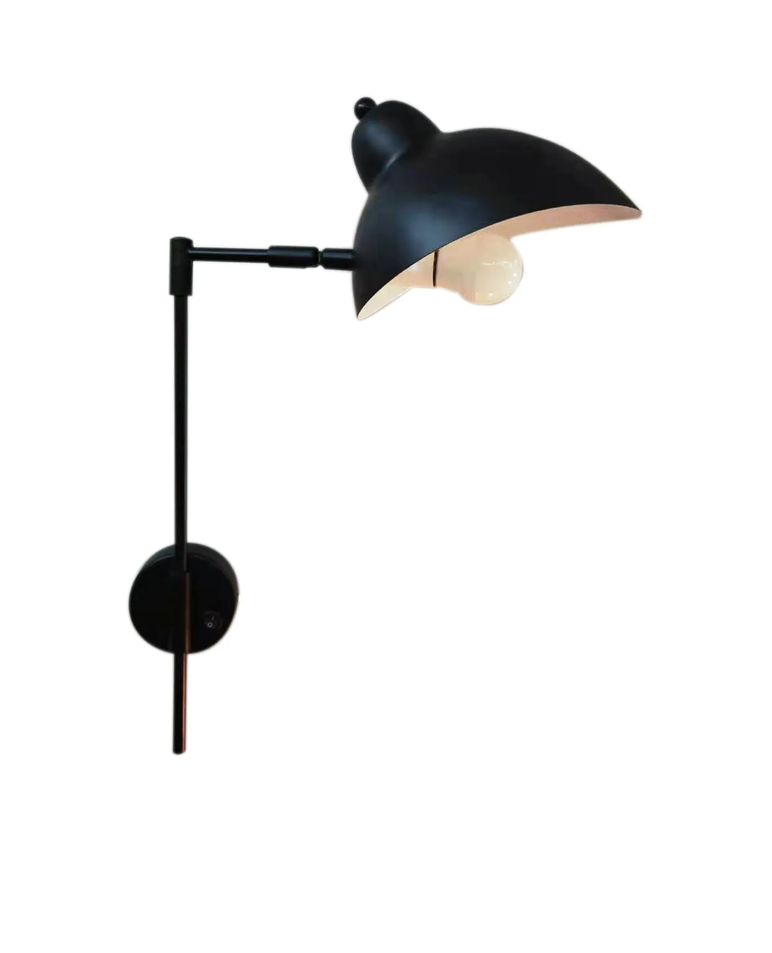 Простой светодиодный настенный светильник с черной железной краской