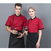 chef clothes uniform restaurant for menwomen chef cafe waiter uniform kitchen working outfit sleeve thin section breathable