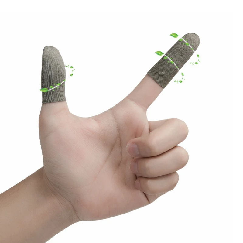 

10Pcs Finger Sleeve Elastic Sweat Sucking Touch Screen Unisex Anti Skid Wearable Ultrathin High Quality Game Finger Covers
