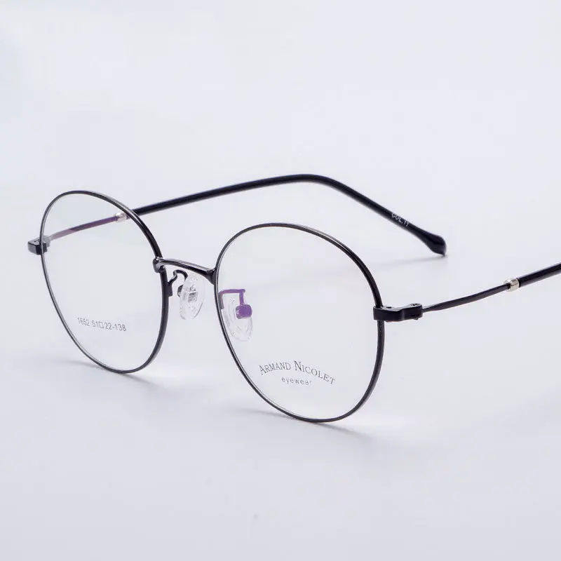 Новые очки для близорукости 1652 круглая оправа очков оптовая продажа мужские и