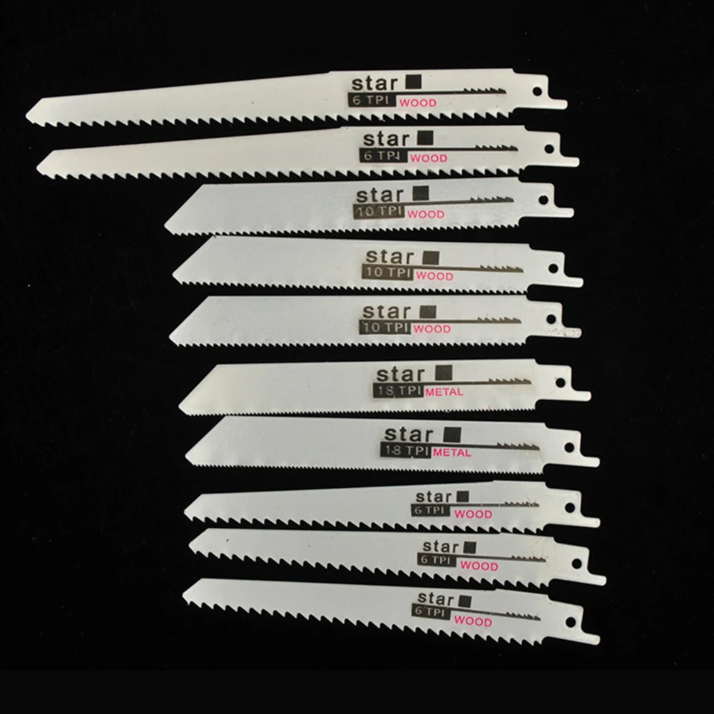 10 шт./компл. 6 &quot8&quot возвратно-поступательная пила набор лезвий для дерева