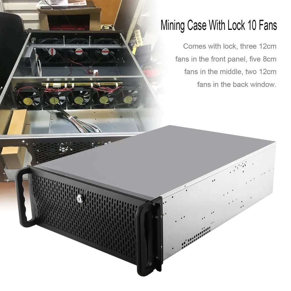 Чехол с графической рамкой и графическим процессором ATX Fit 6/8 Graphics Card ethereth т. д. ZEC XMR