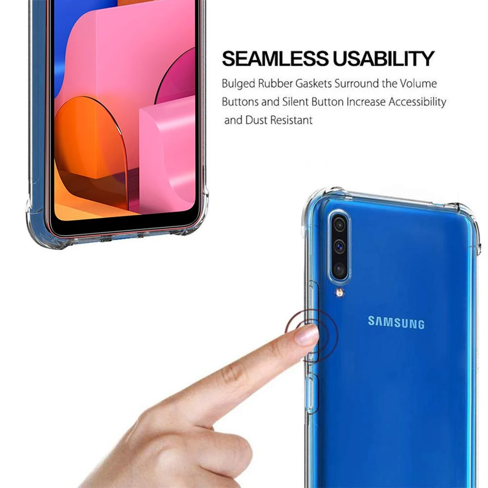Airbag Transparent case ON For Samsung A20S TPU Coque shell capa on the For Samsung A 20 S e 20s 20e A20 A20s A205F A207 SM-A207