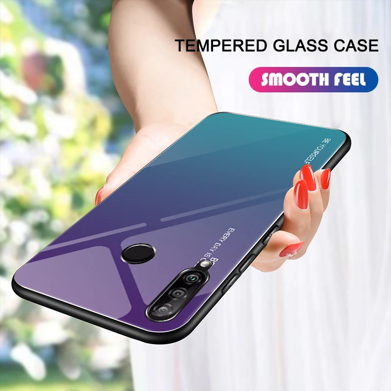 Градиентный чехол из закаленного стекла для huawei Honor 20 9X Pro 10i 20i 9 X 9x витражная