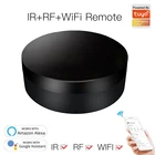 Умный пульт дистанционного управления Wi-Fi RF + IR универсальный инфракрасный пульт дистанционного управления Tuya Smart Home пульт дистанционного управления для ТВ DVD Audi работает с Alexa Google Home