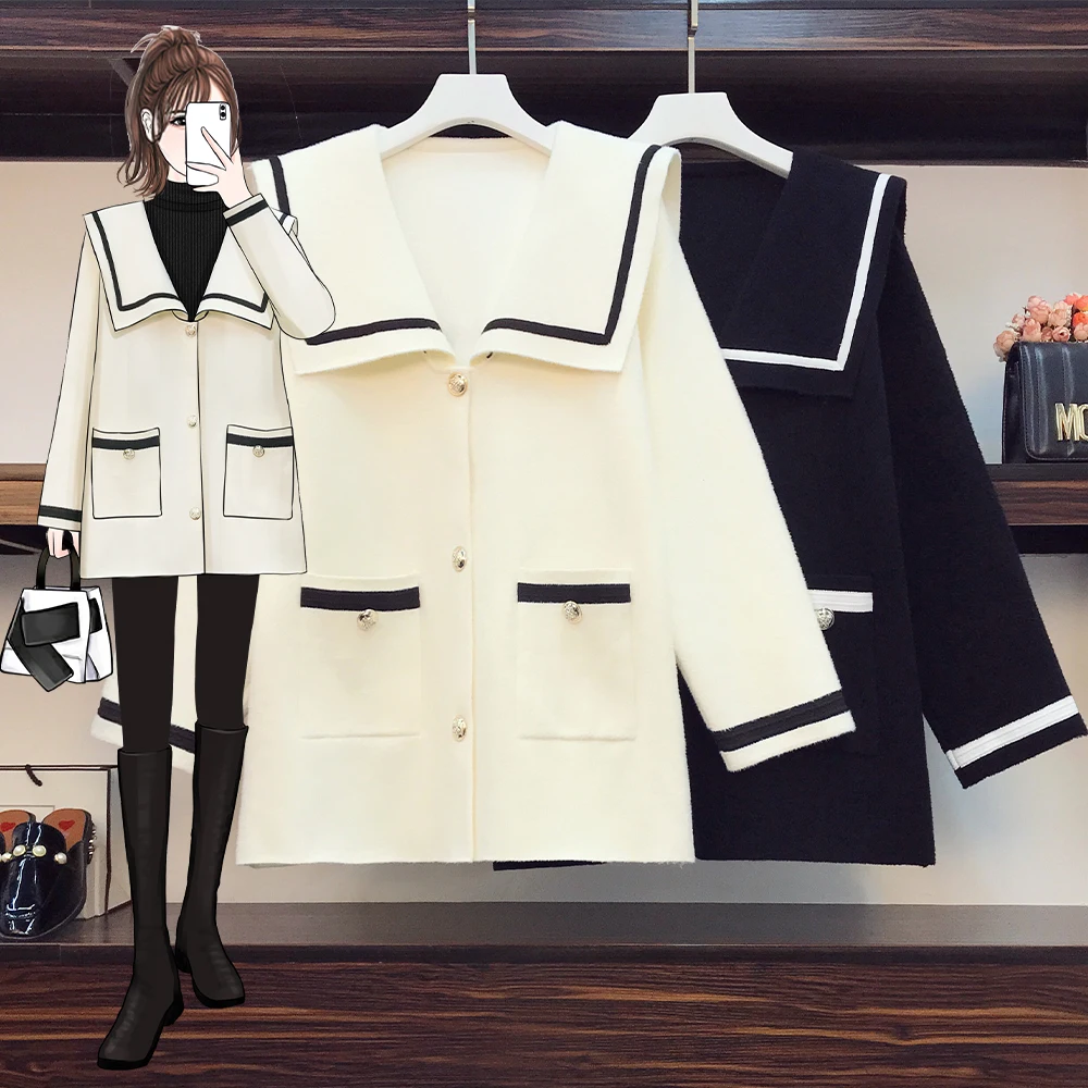 

Осенне-зимнее теплое пальто из искусственной норки, женский кардиган, осенний наряд 2021, темно-синее пальто из ткани