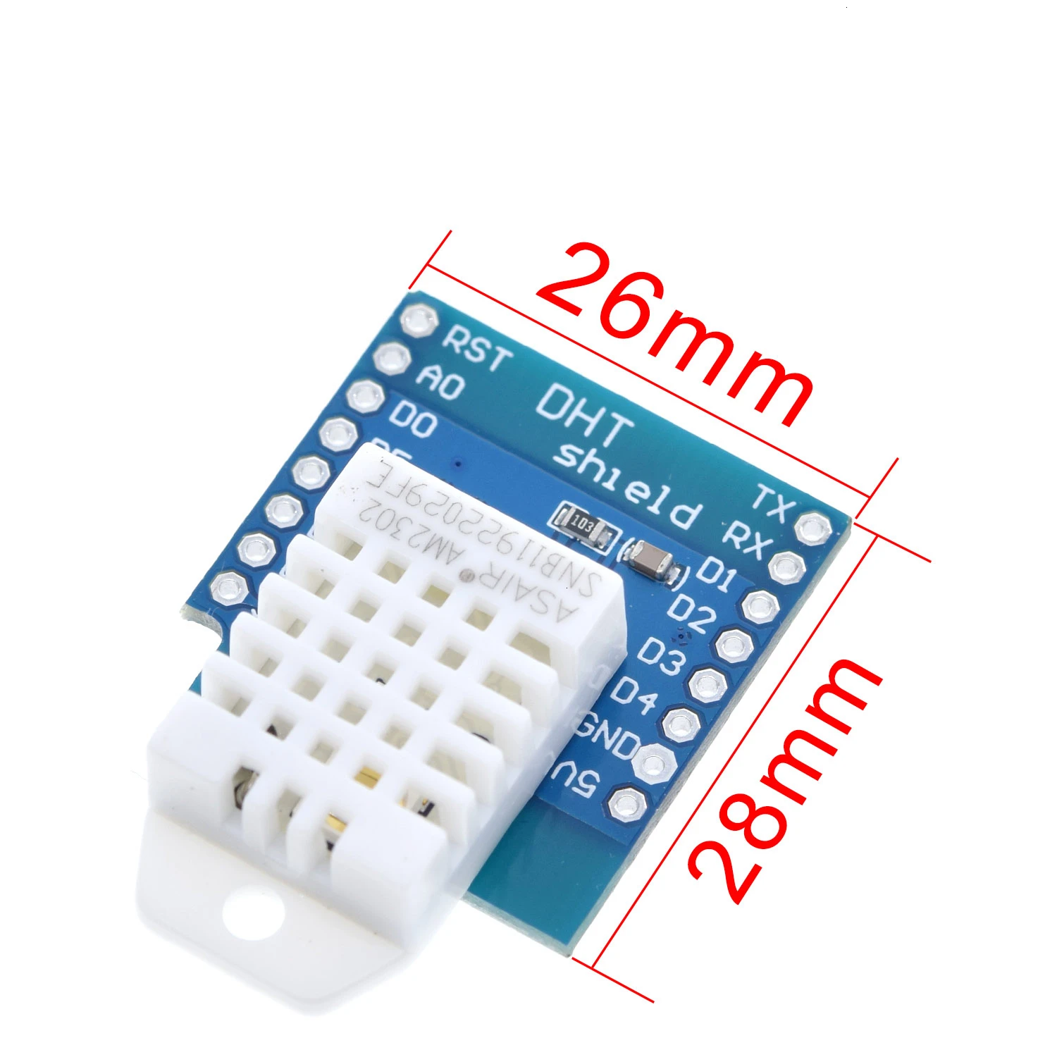 Завеса DHT22 Pro щит для WEMOS D1 мини один подключения по шине CAN цифровой датчик