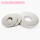 52550304 шт., плоская прокладка M1.6 M2 M2.5 M3 M5 M6 M8 M10 M14 M16 M20 из нержавеющей стали 100