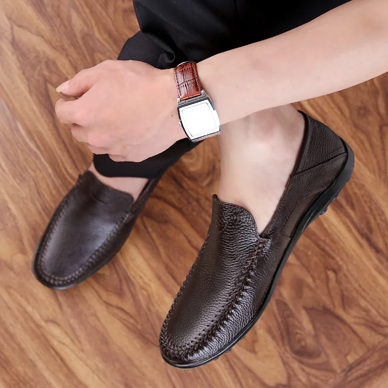 

2020 Men's Dress Shoes Fashion Elegant Formal Wedding Shoes Men Slip On Office Oxford Shoes For Men Driving Shoes