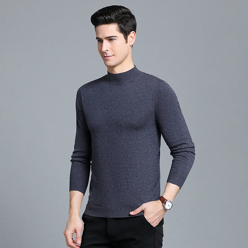 UNIVOS KUNI 2019 Мужская водолазка свитер Новое поступление весна и осень Бизнес Стиль