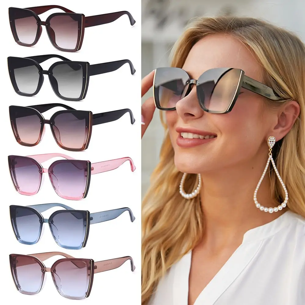 Солнцезащитные очки кошачий глаз для мужчин и женщин в квадратной оправе