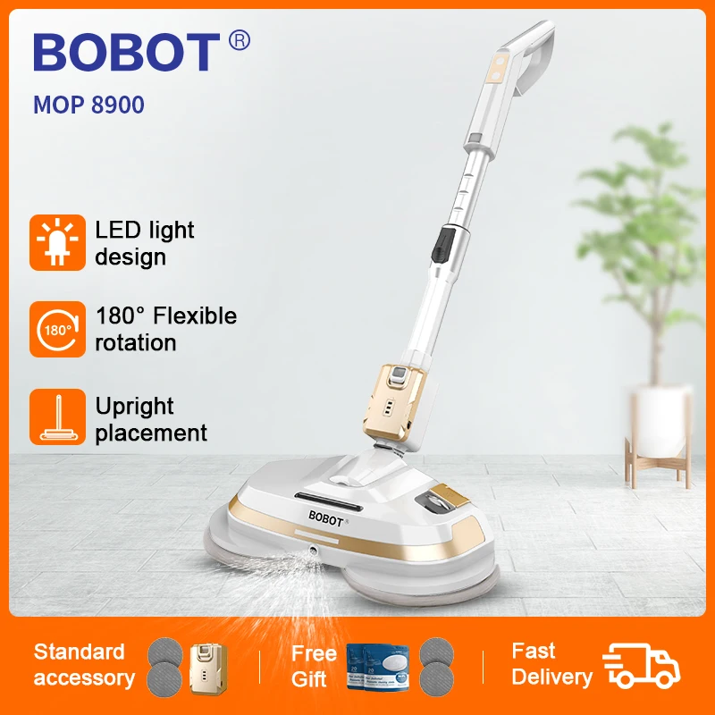 BOBOT MOP 8900 Беспроводная электрическая моющая швабра с одной кнопкой